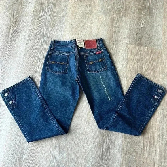 FARM GIRL & FEED Co. Carole-Lu low rise Boot Cut denim jeans women size 4R x 32 - Picture 11 of 16